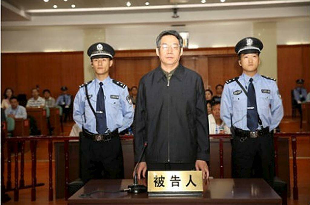 Liu Tienan at Langfang People's Intermediate Court. Photo: Weibo
