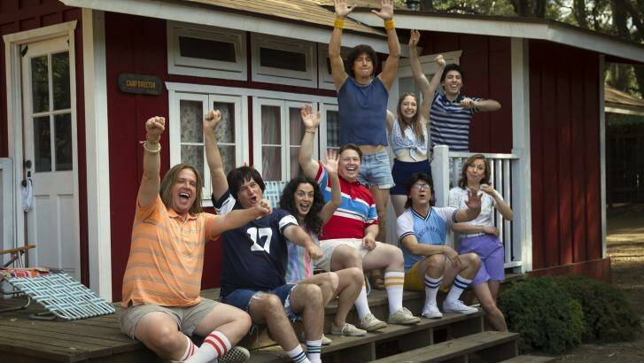 Back again: Cast of Netflix comedy <i>Wet Hot American Summer: First Day Of Camp</i>. Photo: Saeed Adyani