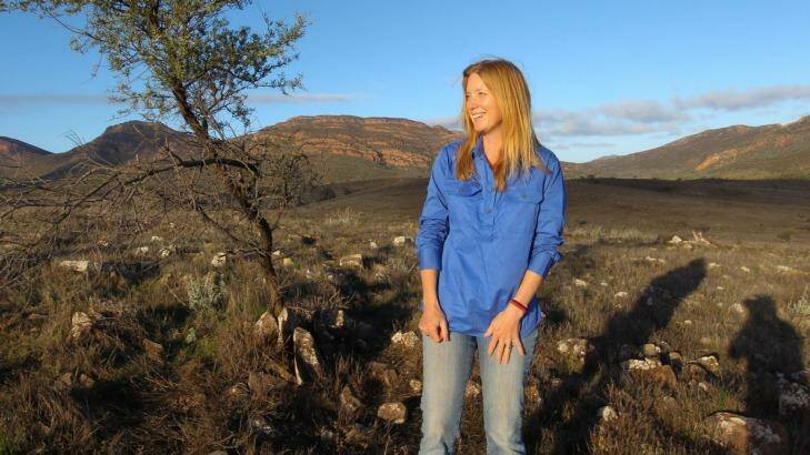 Supporter: Dr Katherine Moseby pictured at the Wilpena Pound in the Flinders ranges. Photo: Peter Rae