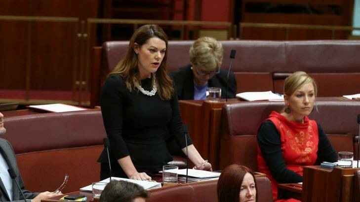 Greens senator Sarah Hanson-Young is moving to prohibit votes on all immigration and citizenship bills unless the government produces documents about alleged payments to people smugglers. Photo: Alex Ellinghausen