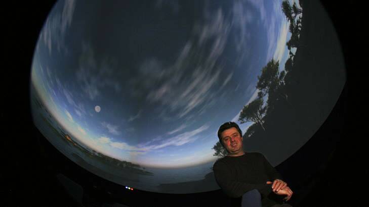 Warik Lawrance at the Planetarium at Spotswood. Photo: Joe Armao
