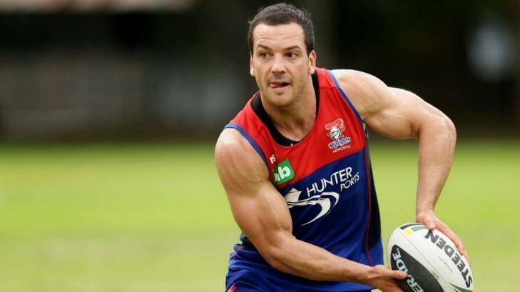 Jarrod Mullen could be a late inclusion for the Newcastle Knights against the Canberra Raiders. Photo: Jonathan Carroll