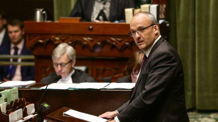 Opposition Leader Luke Foley went up against Premier Mike Baird for the first time on Wednesday. Photo:  Dallas Kilponen