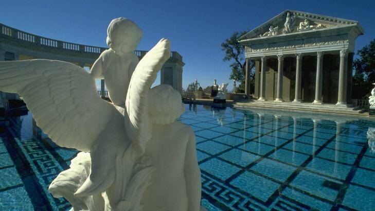 The Roman-style swimming pool at Hearst Castle in California.