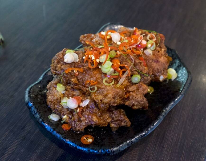 Asian hawker style: Salt and pepper chicken spare ribs with tamarind hot sauce at Gingerboy.
