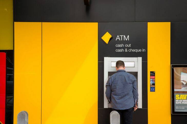 ADELAIDE, AUSTRALIA - DECEMBER 01: A general view of Commonwealth Bank on December 1, 2016 in Adelaide, Australia. (Photo by James Elsby/Fairfax Media) Generic ATM, CBA, branch