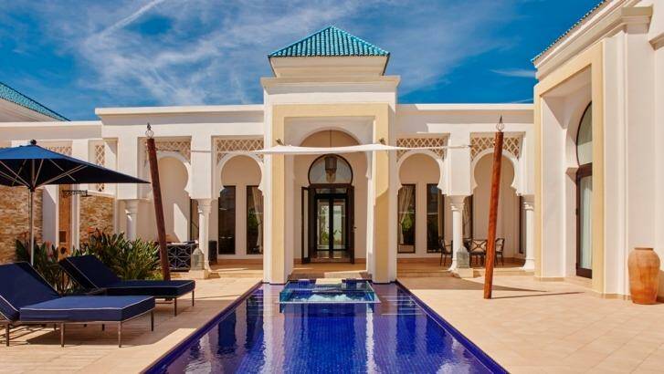 Tamouda Bay pool villa. The resort is a base from which to explore some of the country's best attractions.