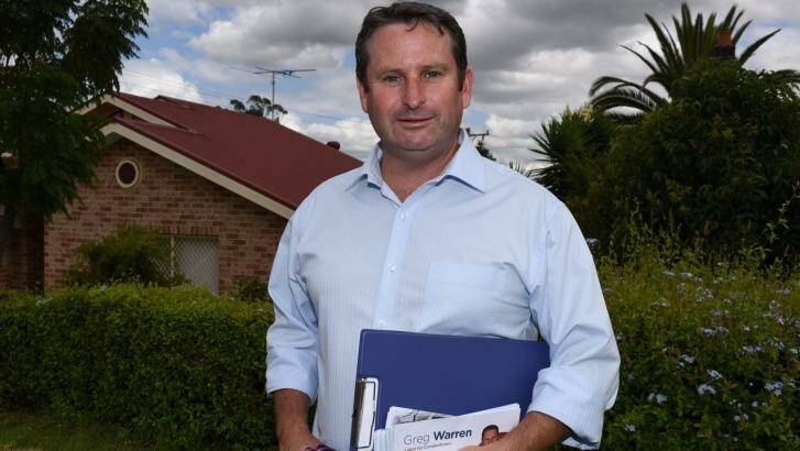 Labor's candidate, Greg Warren, is a former soldier turned business manager. Photo: Brendan Esposito