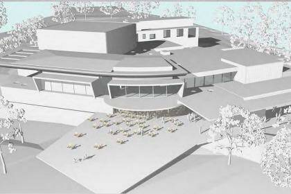 An artist impression of the $30 million proposal to redevelop the Campbelltown Arts Centre.
