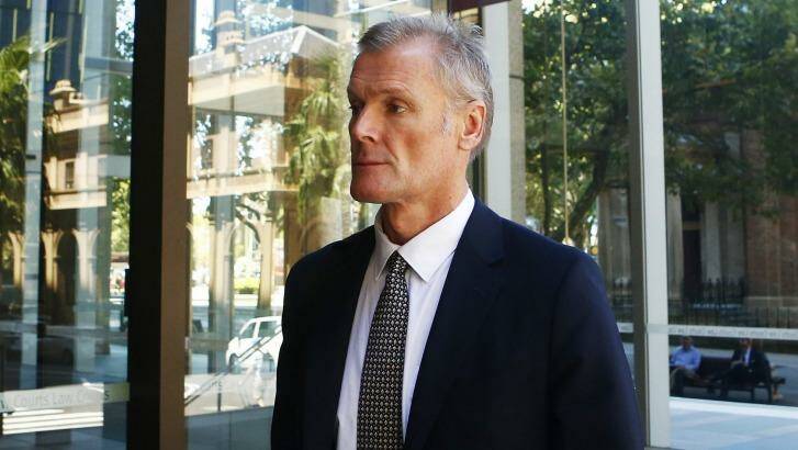 Gordon Wood leaves the Supreme Court, where he is suing the state of NSW. Photo: Daniel Munoz