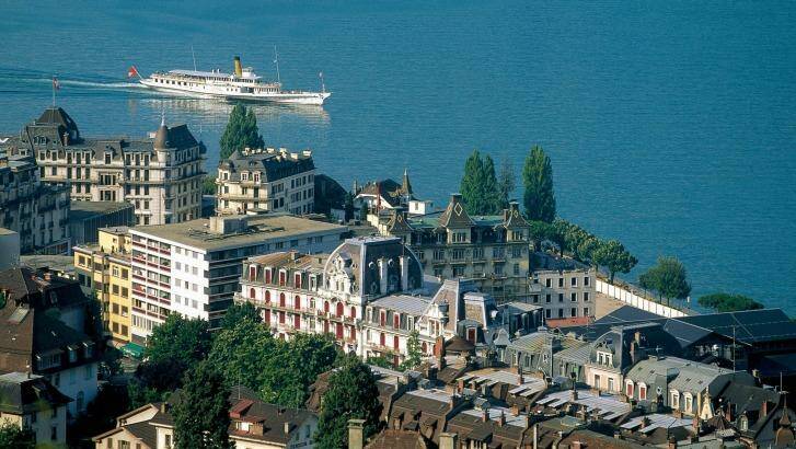 Lake Geneva in Montreux.