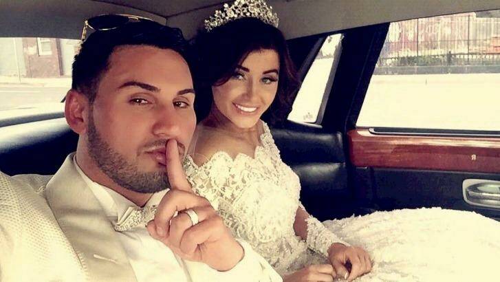 Auburn deputy mayor Salim Mehajer posted a photo of him and his bride on his Facebook page.