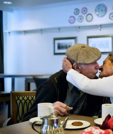 Still in love after 60 years of marriage: Salvatore Spasaro and Tindiri Spasaro. Photo: Brendan Esposito