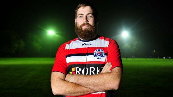 Easts rugby player Matt Brown has vowed to play in memory of his father, club stalwart Owen Brown. Photo: Melissa Adams