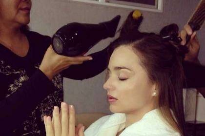 Miranda Kerr practises what she preaches by always making time for "morning prayer and meditation".  Photo: Instagram