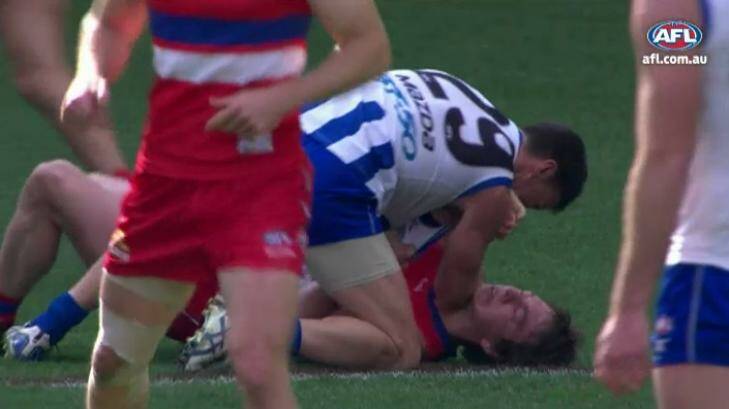 The incident was not captured on the broadcast cameras. Photo: afl.com.au