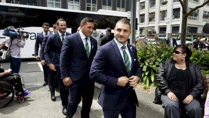 Robbie Farah leads in the late arrivals. Photo: Maarten Holl