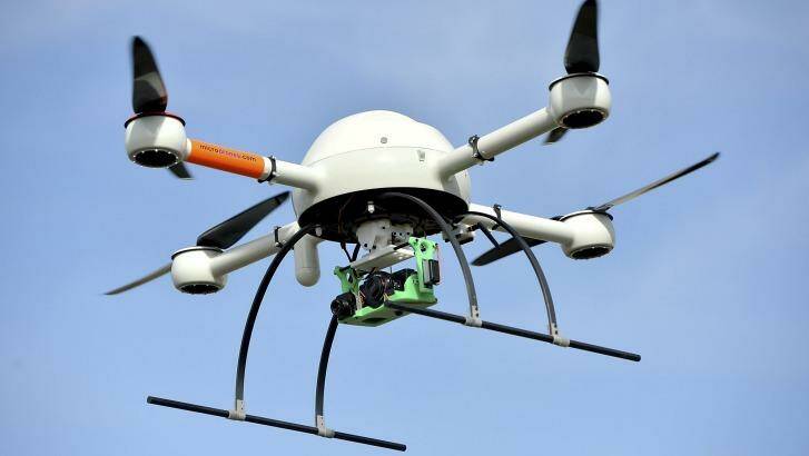 Raising concerns: the NSW police is trialling unmanned drones in search and rescue operations, but the news have sparked worries among privacy advocates. Photo: Bradley Kanaris
