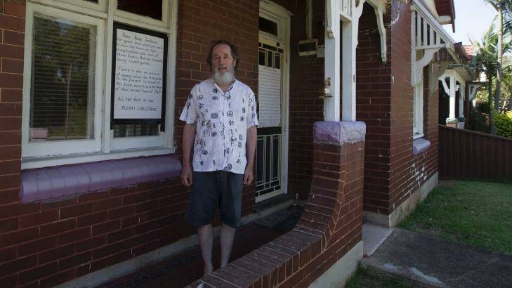 John Higgins, a long time resident of Welfare Street, Homebush, is fighting against plans to evict him. Photo: Sahlan Hayes