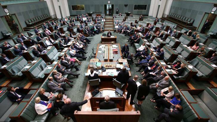 A vote takes place in the House of Representatives. Photo: Andrew Meares