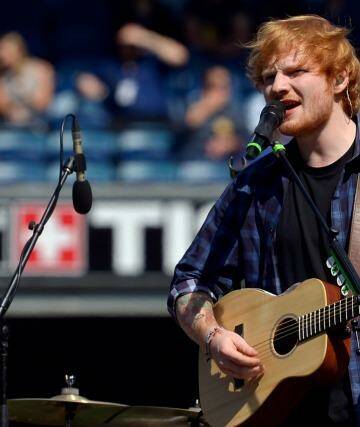 Ed Sheeran sees his future in music rather than acting. Photo: Joe Armao
