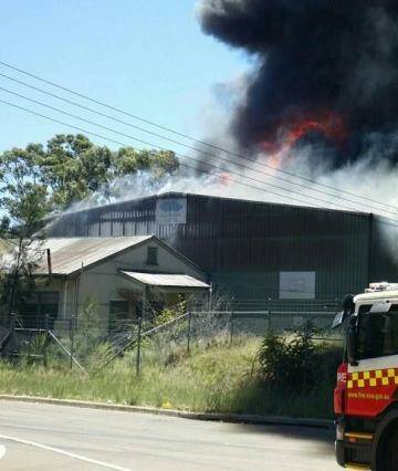 Fire crews attend a blaze in St Marys. Photo: Fire and Rescue NSW Twitter