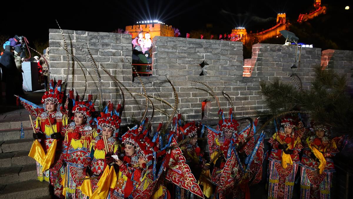 CHINA: New Year's Eve 2014 on Badaling Great Wall.