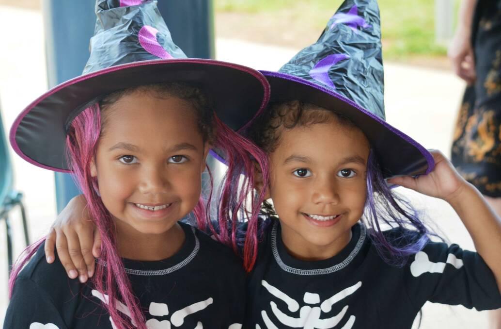 Jarleyah and Jahmarley Lamb rock those witches hats