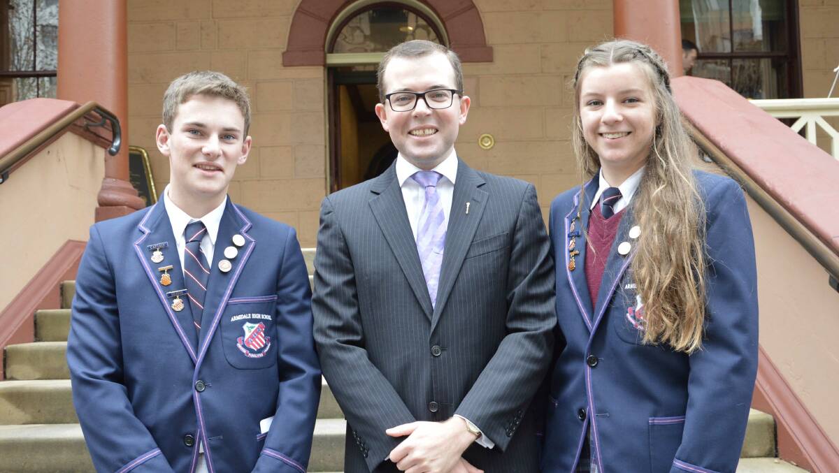 MP Adam Marshall played host to Northern Tablelands high school leaders as part of the Secondary Student Leadership Program conducted by the NSW Parliamentary Education Branch.