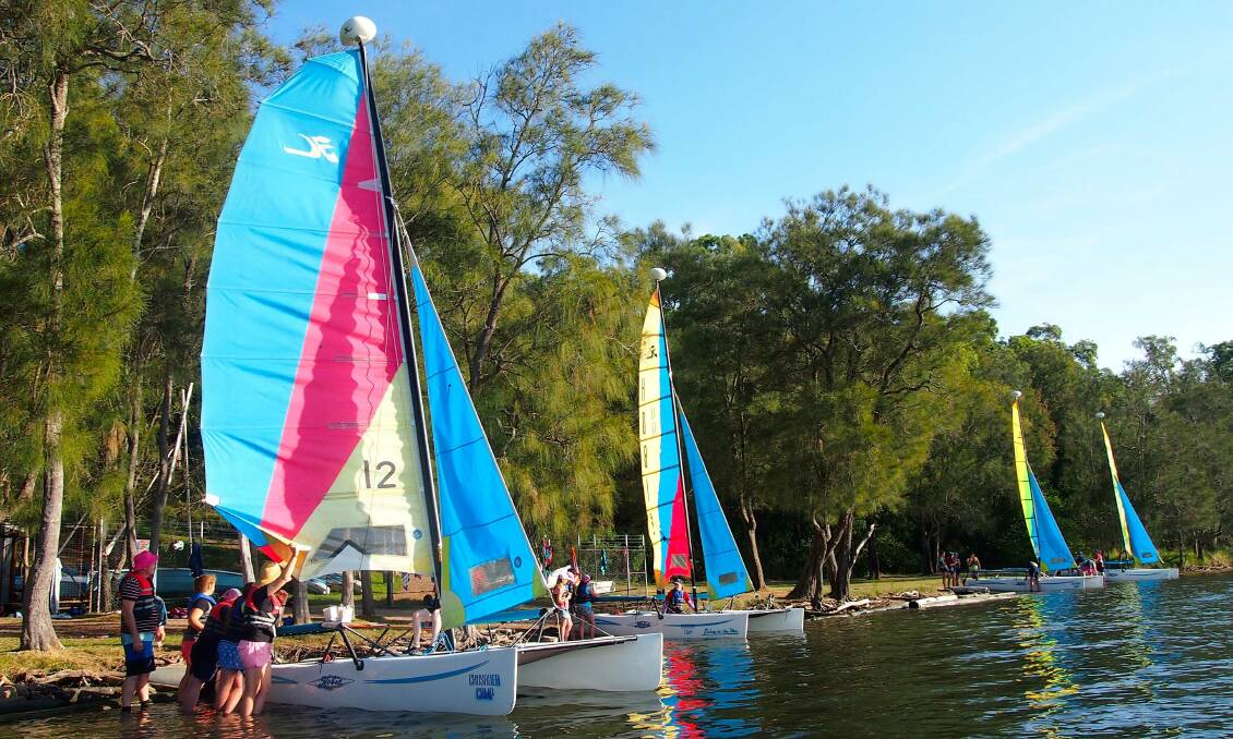 Calrossy's Year 7 Girls went sailing as part of a four day experience at Lake Macquarie with a focus on friendship