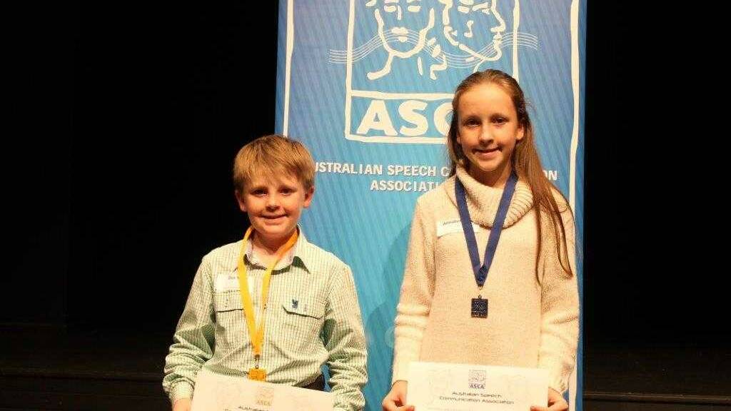 Gus and Annabel Sevil with their awards at the 2016 ASCA awards
