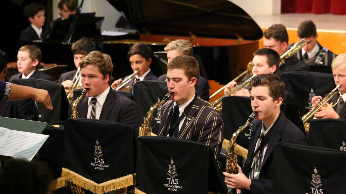Some of the TAS Big Band which took out two perpetual awards at the Armidale Eisteddfod