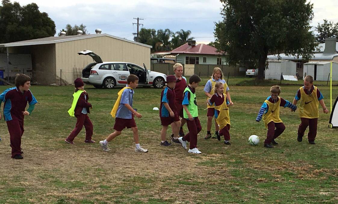 Attunga students really enjoyed learning soccer skills during the schools four week sporting schools soccer program