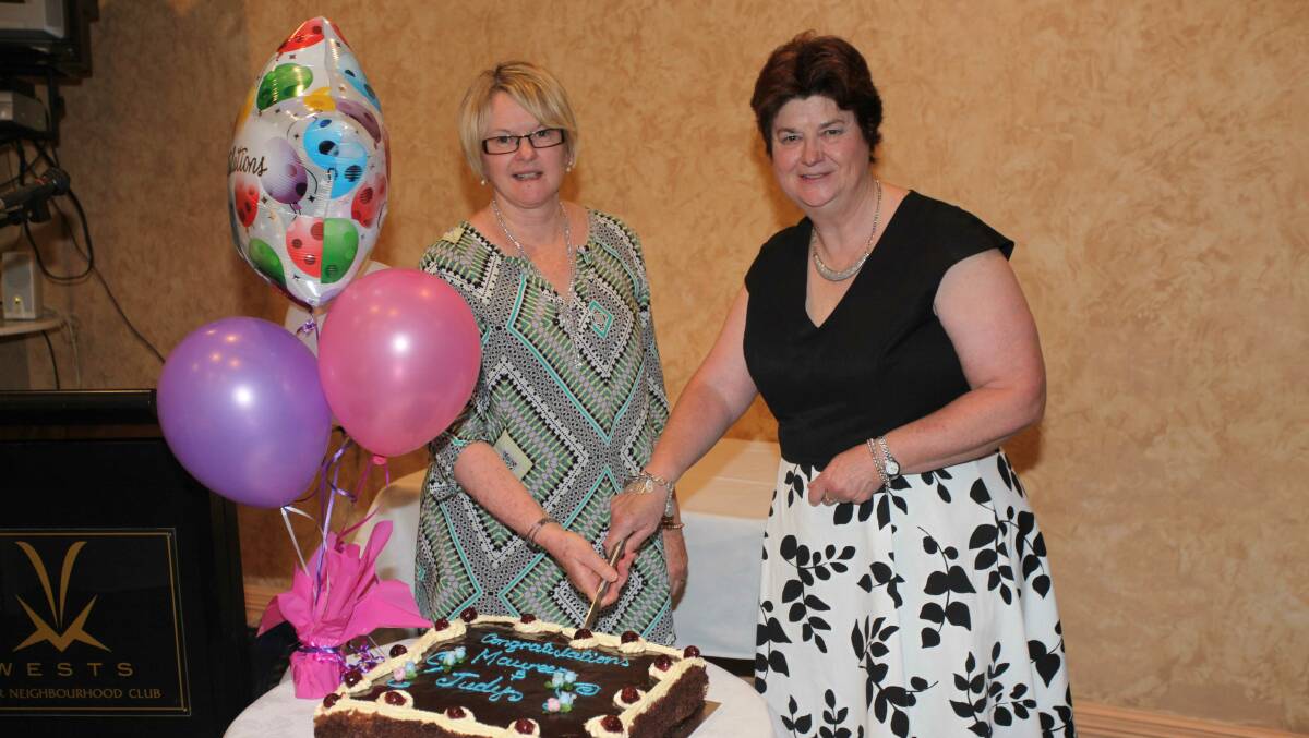 Judy Ryan (l) and Maureen McNeill  have celebrated 20 years of service to the St Joseph's Tamworth community