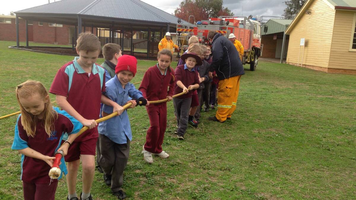 Where's the fire? Attunga Public School students were ready for it.