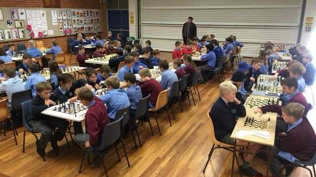 Tamworth Public, Nemingha, Westdale, Kootingal, Timbumburi and Coonabarabran schools play chess at Nemingha