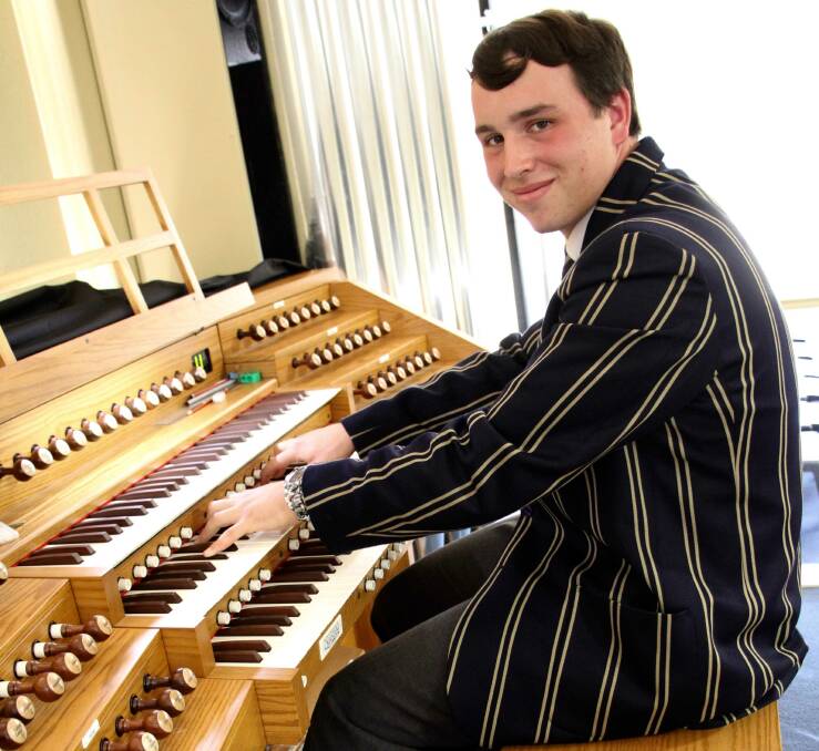 Skilled finger and foot work won Sam Thatcher the organ solo section