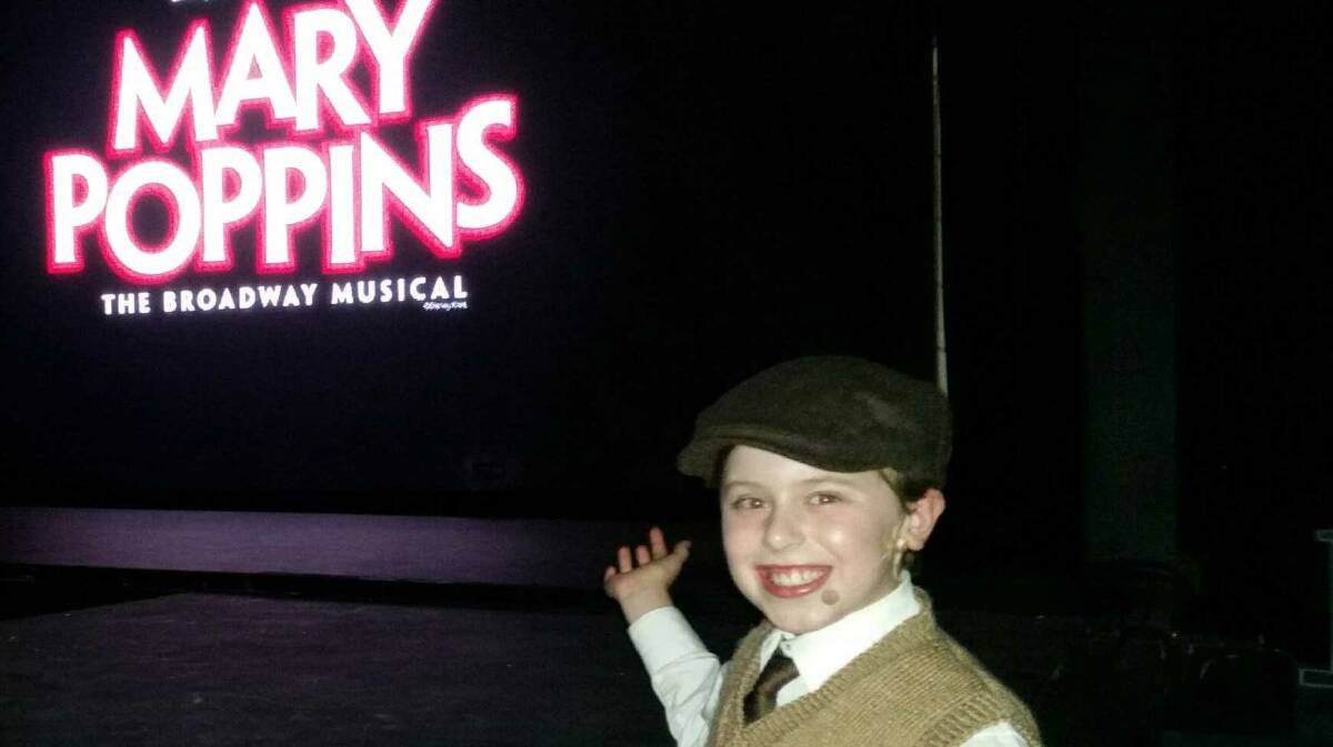 Calrossy's, Paul Sayad, swaps his school uniform for his Michael Banks costume as he helps bring the timeless tale of Mary Poppins to life on the Tamworth stage.