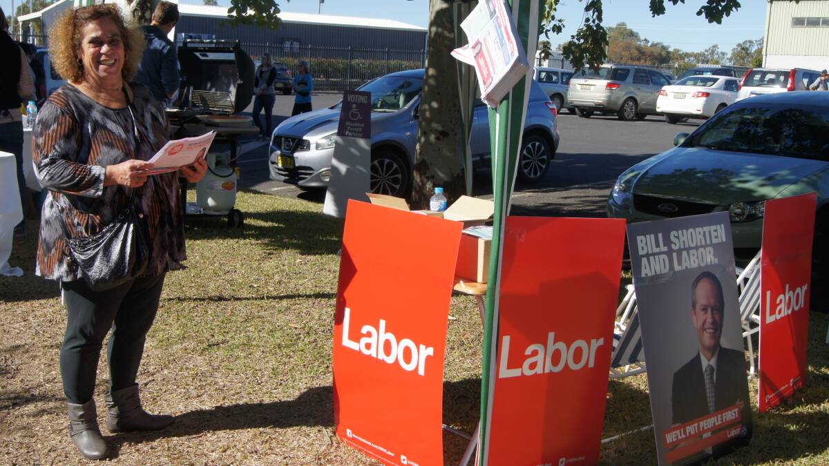 Photos from the Parkes Federal Election taken in Moree. 