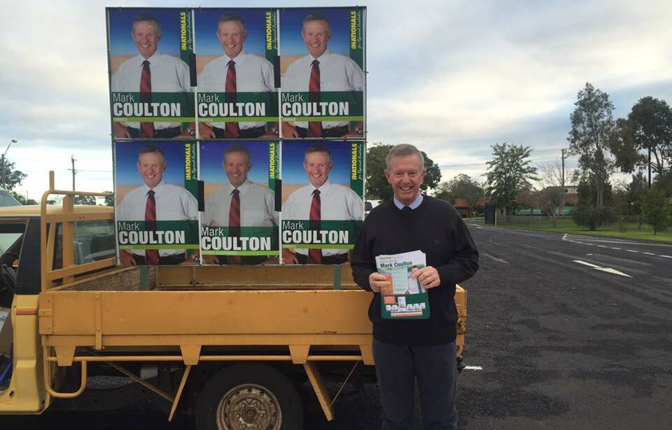 Mark coulton in Dubbo, where he will be voting and possibly celebrating come the vote count this evening. 