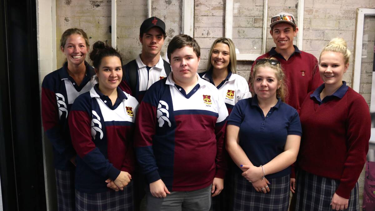 WORTH THE TRIP: Quirindi High students agreed the booster days were well worth the trip. From left, Isobel Robinson, Hollie Sampson, Miles Kearney, Aaron Bender, Montanna Allan, Emily Simmonds, Daniel Rea and Kathlin Shaw.