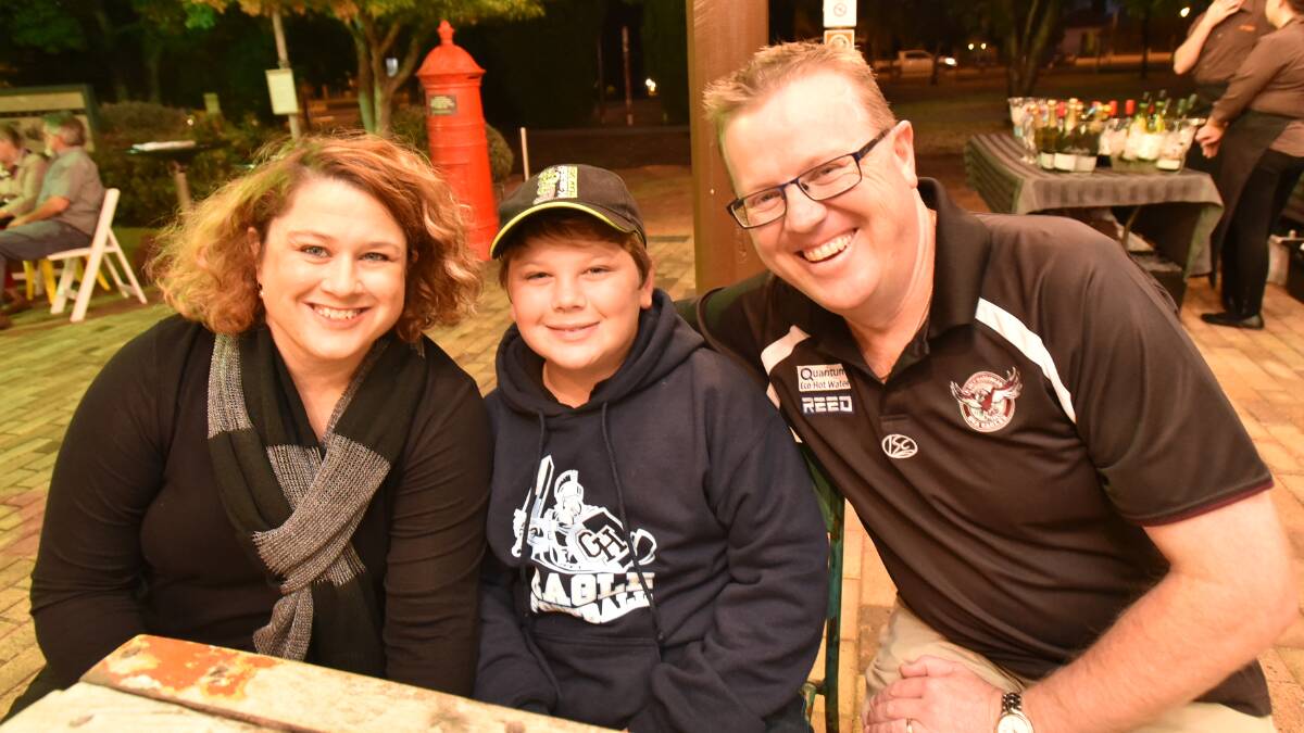 FAMILY FRIENDLY: Tamworth Regional Council general manager Paul Bennett with his wife Gail and son Owen. Photo: Geoff O'Neill 220416GOD03
