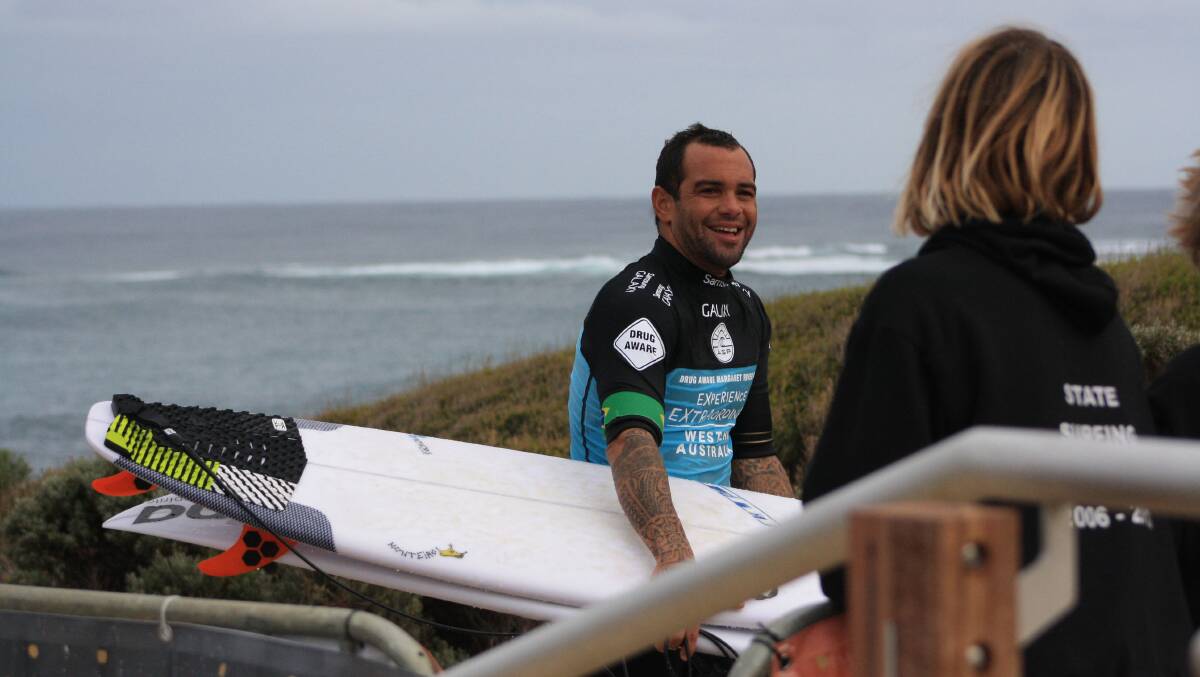 Professional surfer Raoni Monteiro, ranked #24 on the WCT. Photo: Zannia Yakas.
