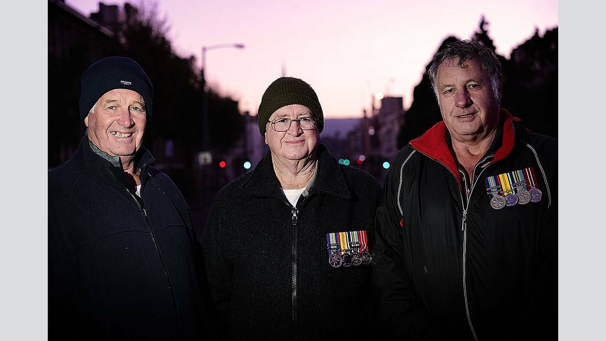LAUNCESTON: Up to 7000 people attended the Anzac Day dawn service at Royal Park. Photo: Scott Gelston, The Examiner. 