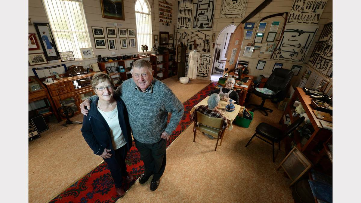 Wilmot Museum - Shirley Steward and George Richards. Photo by Mark Jesser, The Examiner.