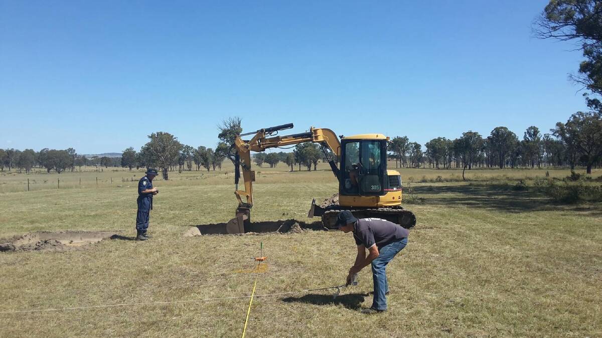 POLICE PROBE: Strike Force Annan detectives are examining any connections Bill Roach’s friends or associates may have to this property on the outskirts of Armidale which was searched in late February.Photo: NSW Police