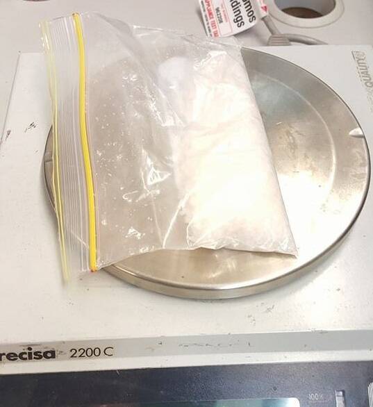 RECORD HAULS: New England police have seized larger quantities of the drug, like $80,000 worth of ice seized here in Armidale in October last year, as part of a targeted crackdown on suspected dealers. Photo: NSW Police 