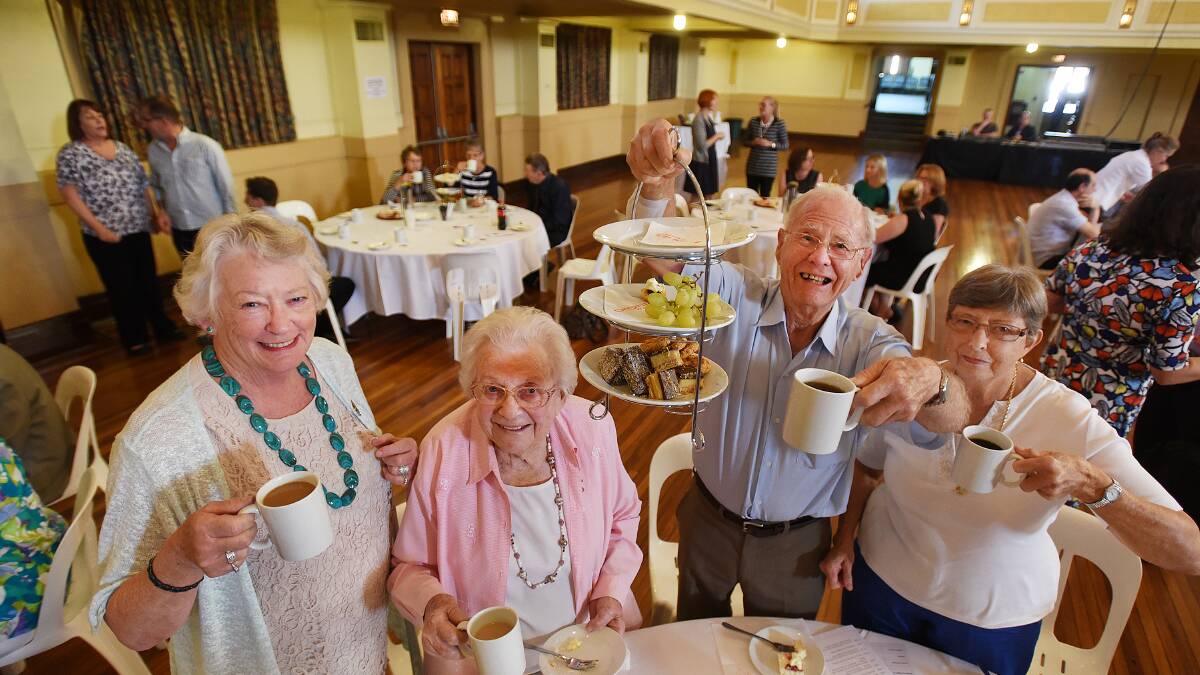 HIGH TEA LADIES: The Tamworth Historical Society members were avid supporters for the heritage awards this year, and proud winners too, including from left, Narelle Powdrell, Audria Rodgers and David and Elaine Simmonds.    Photo: Gareth Gardner 280416GGD04
