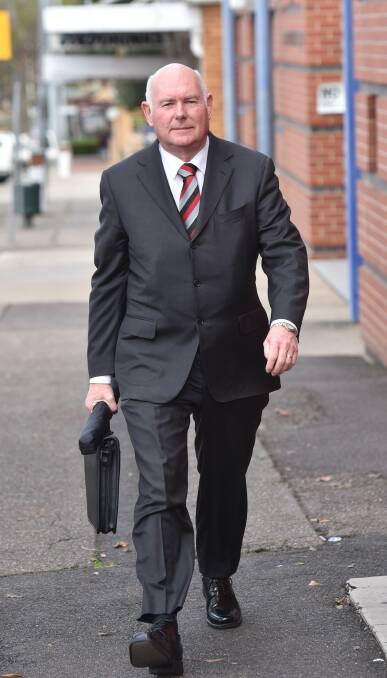 MURDER INVESTIGATION: Strike Force Fairfull officer-in-charge Detective Chief Inspector Christopher Olen outside court in Tamworth on Tuesday. Photo: Geoff O'Neill 210616GOB04