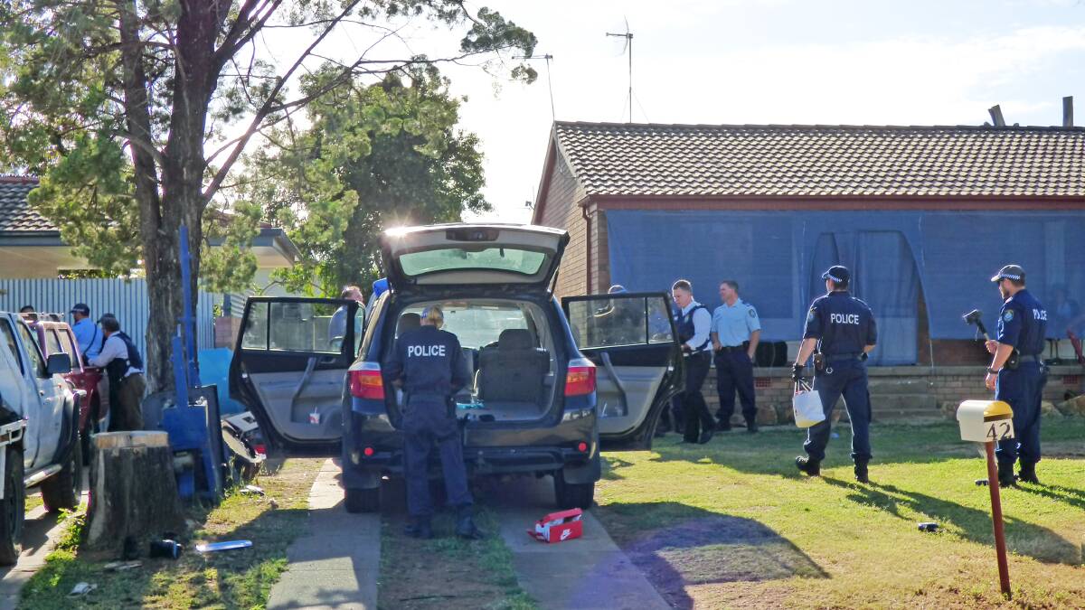 POLICE BUST: Dozens of Oxley police raided Wortley's home in Hopedale Ave in February as part of the Strike Force Codes investigation. Photo: Breanna Chillingworth P1010526